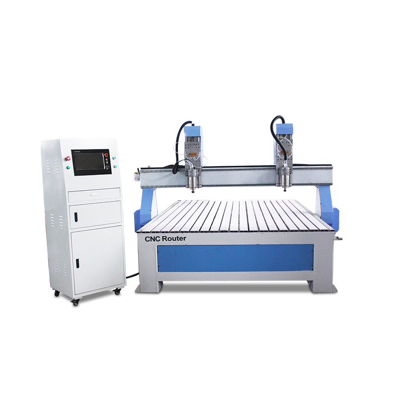 1325木工數(shù)控雕刻機廣告亞克力pvc板材獨立雙頭雕刻機